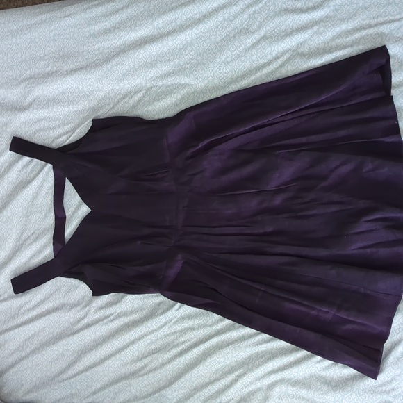 BCBGeneration V Neck Shimmery Purple Dress - Picture 1 of 4